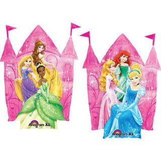 Disney Princess Pink Castle Shape 35" Mylar Foil Balloon: Toys & Games