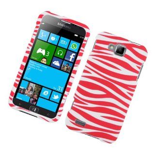Samsung ATIV S T899M SGH T899M Pink White Zebra Stripe Cover Case: Cell Phones & Accessories