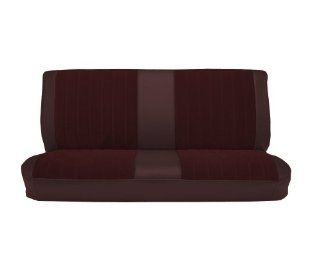 Acme U1001 899L Front Maroon Vinyl Bench Seat Upholstery with Burgundy Regal Velour Pleated Inserts: Automotive