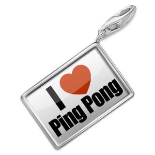 NEONBLOND Charms "I Love Ping Pong"   Bracelet Clip On: NEONBLOND Jewelry & Accessories: Jewelry