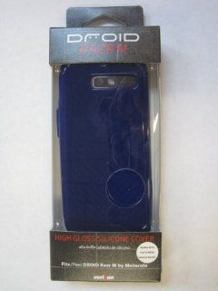 Motorola XT907 Droid RAZR M Blue High Gloss Silicone Cover Case OEM Verizon: Cell Phones & Accessories