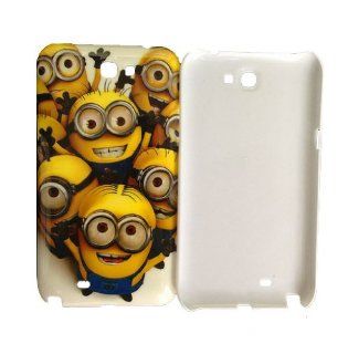 JBG Samsung Note 2 N7100 Cute Despicable Me Minions Snap on Hard Case Skin for Samsung Galaxy Note 2 II N7100 Happily: Cell Phones & Accessories