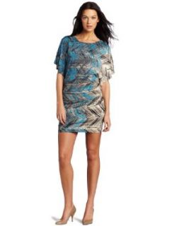 Nine West Dresses Women's Chevron Scribble Printed Dress at  Womens Clothing store
