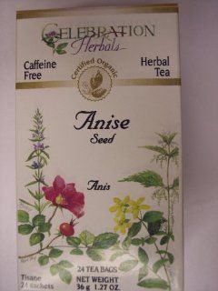 Celebration Herbals Organic Anise Seed Tea Caffeine Free    24 Herbal Tea Bags Health & Personal Care