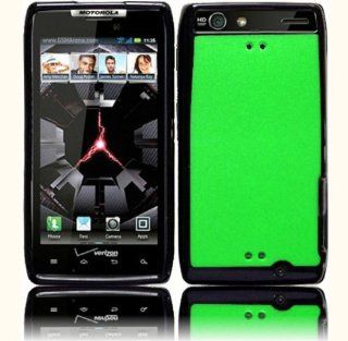 Neon Green Hard Cover Case for Motorola Droid RAZR MAXX XT912: Cell Phones & Accessories