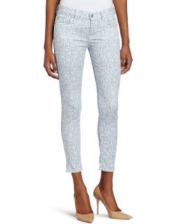 7 For All Mankind Women's Victorian Lace Crop Skinny Jean in Light Blue, Light Blue, 32 at  Womens Clothing store