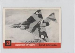 Gloster Javelin COMC REVIEWED Good to VG EX (Trading Card) 1956 Jets #21: Entertainment Collectibles
