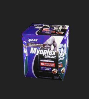 EAS Myoplex Original Nutrition Shake RTD Rich Dark Chocolate   12   (3x4 Pack) [17 fl oz (550 ml) servings]: Health & Personal Care