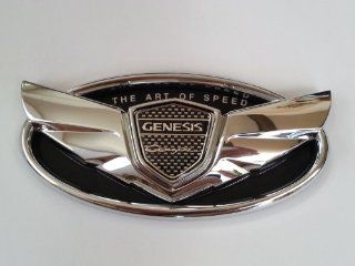 2010 2012 2013 Hyundai Genesis Coupe "The Art of Speed" Chrome Custom Wing Badge Emblem for Trunk or Grill: Automotive