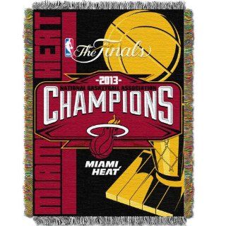Miami Heat NBA 2013 Champions Woven Tapestry Throw (48"x60") : Sports Fan Throw Blankets : Sports & Outdoors