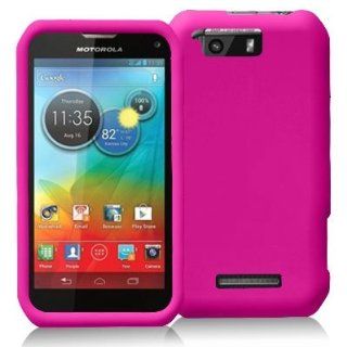 Hot Pink Snap On Hard Skin Case Cover for Motorola Photon Q 4G LTE XT897: Cell Phones & Accessories