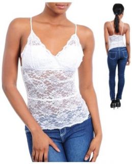 Stretch Lace Camisole at  Womens Clothing store