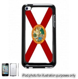 Florida State Flag Apple iPod 4 Touch Hard Case Cover Shell Black 4th Generation   Players & Accessories