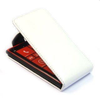 Wall  Pouch Leather Flip Case Cover for Nokia Lumia 920 White: Cell Phones & Accessories