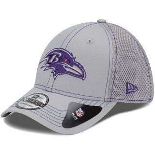 NFL Baltimore Ravens Flex Fit Cap, Gray Neo : Clothing