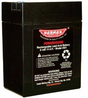 Parmak 901 6 Volt Gel Cell Battery for Solar Powered Electric Fences : Agricultural Livestock Electric Fence Chargers : Patio, Lawn & Garden