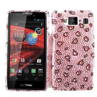 Motorola Droid RAZR MAXX HD XT926 Bling Leopard Print Pink Case Cover New Hard: Cell Phones & Accessories