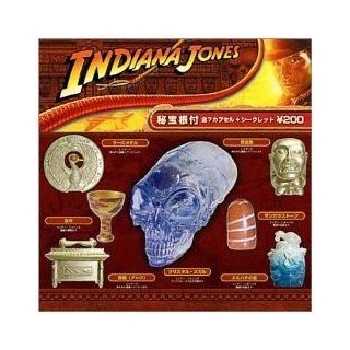 Indiana Jones Artifact 8 pc Set Ark Holy Grail Alien Skull Voodoo Sankara Yujin : Everything Else