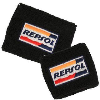 Repsol Honda Black Brake/Clutch Reservoir Sock Cover Set Fits CBR, 600, 1000, 600RR, 1000RR, 954, 929, RC51: Automotive