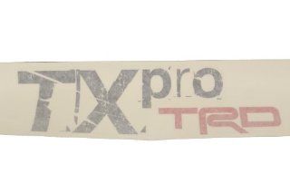 Genuine Toyota Accessories PT929 35102 Red TRD Body Graphics with "TX Pro" Black Lettering: Automotive