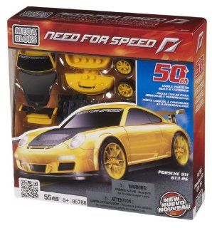 Mega Bloks Need for Speed Porsche 911 GT3 RS, Yellow: Toys & Games