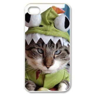 Custom Because Cats Cover Case for iPhone 4 4s LS4 934 Cell Phones & Accessories