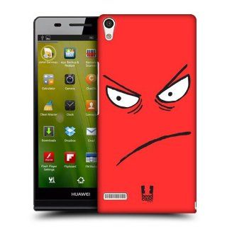 Head Case Designs Angry Emoticon Kawaii Edition Hard Back Case Cover for Huawei Ascend P6: Cell Phones & Accessories