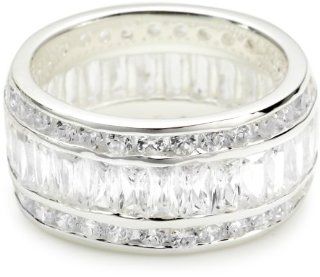VINANI brand Germany 925 Sterling Silver Ring for Women shiny Zirconia Ribbons white RZW: Jewelry