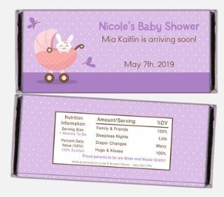 Bunny Baby Shower Candy Bar Wrapper: Health & Personal Care