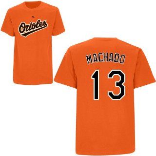Manny Machado Baltimore Orioles Orange Player T Shirt by Majestic : Sports Fan T Shirts : Sports & Outdoors