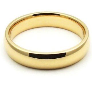 14k Yellow Gold 4mm Comfort Fit Dome Wedding Band Super Heavy Weight: Wedding Bands Wholesale: Jewelry