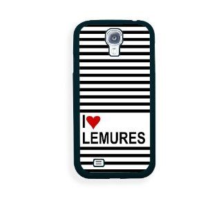 Love Heart Lemures Samsung Galaxy S4 I9500 Case   Fits Samsung Galaxy S4 I9500 Cell Phones & Accessories