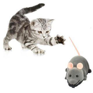 Remote Control RC Rat Mouse Wireless For Cat Dog Pet Toy Novelty Gift Funny Grey : Pet Mice And Animal Toys : Pet Supplies