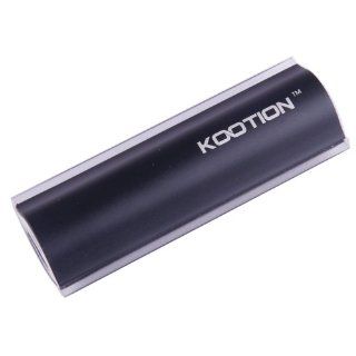 KOOTION Pocket Size 2400mAh External Battery Pack High Capacity Power Bank Charger for Iphone 5 4 4s, Samsung Galaxy Mega 6.3 I9200, Galaxy S IV / S4, Note 2 II N7100, HTC One M7, Nokia Lumia 520, Blackberry Z10 Q10 (Black): Cell Phones & Accessories
