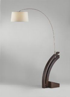 Nova Lighting Blackbend Arc Lamp  Ultra Unique Bent Floor Lamp with Wooden Body, Contemporary Elegant Design    