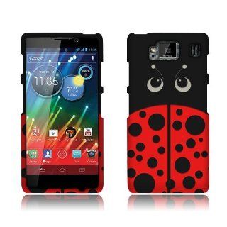Motorola Droid Razr HD XT926 Red Lady Bug Rubberized Cover: Cell Phones & Accessories