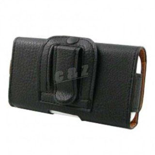 Black Leather Case Belt Clip Pouch + Film Screen for SAMSUNG GALAXY ACE DUOS S6802 d: Cell Phones & Accessories