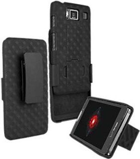 Verizon MOTXT926MHOC MAXX HD Shell Holster Combo with Stand for Motorola Droid RAZR   Verizon Original   Non Retail Packaging   Black Cell Phones & Accessories