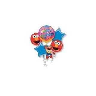 Toy / Game Appealing & Cool Self Sealing Elmo Birthday 5 Mylar Balloon Bouquet   Great For Birthday Parties: Toys & Games