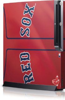 MLB   Boston Red Sox   Boston Red Sox Alternate/Away Jersey   Sony Playstation 3 / PS3 Slim (4th Gen)(160/250GB)   Skinit Skin : Sports Fan Video Game Accessories : Sports & Outdoors