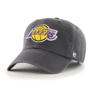 NBA Los Angeles Lakers Men's Clean Up Cap, Charcoal, One Size : Sports Fan Novelty Headwear : Sports & Outdoors