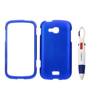 BIRUGEAR Blue Rubberized Hard Case for Samsung ATIV Odyssey SCH i930 (Verizon) with *4 Color Clip Pen*: Cell Phones & Accessories