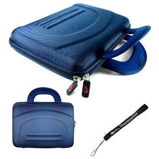 Sony DVP FX930 9" Portable DVD Player Blue Cube Carrying Case Bag Pouch Cube, Includeds a 4 Inch Determination Hand Strap: Electronics