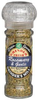 Dean Jacobs Rosemary & Garlic, 1.5 Ounce Grinder Jars (Pack of 6) : Mixed Spices And Seasonings : Grocery & Gourmet Food
