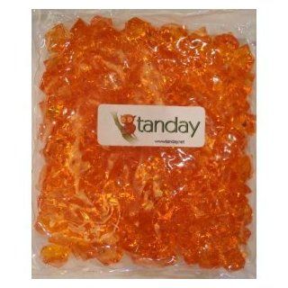 Tanday 2 Pounds Orange Acrylic Ice Rock Vase Filler Gems or Table Scatter : Other Products : Everything Else