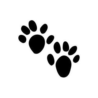 Otter Animal Tracks Stencil   10 inch (at longest point)   7.5 mil standard: Industrial & Scientific