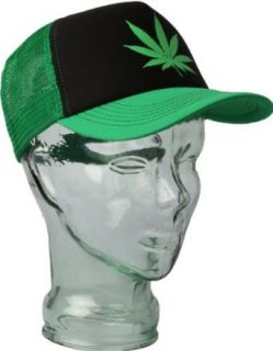 Pot Leaf Trucker Cap Baseball Caps Clothing