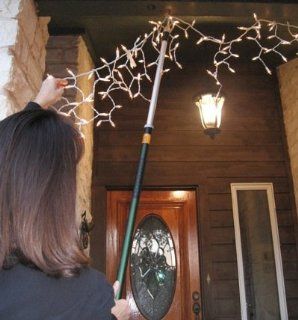"Big Reach" Pole Hook for Christmas Lighting and Decorating : Utility Hooks : Patio, Lawn & Garden