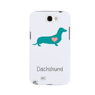 SudysAccessories Dachshund Dog Samsung Galaxy Note 2 Case Note II Case N7100   SoftShell Full Plastic Snap On Graphic Case: Cell Phones & Accessories