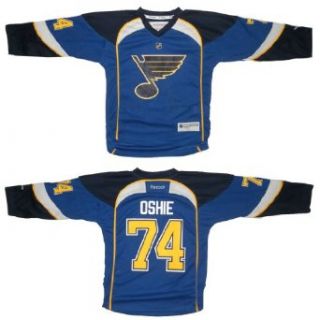 NHL St. Louis Blues Oshie #74 Boys Hockey Jersey / Sweater L XL Blue: Clothing